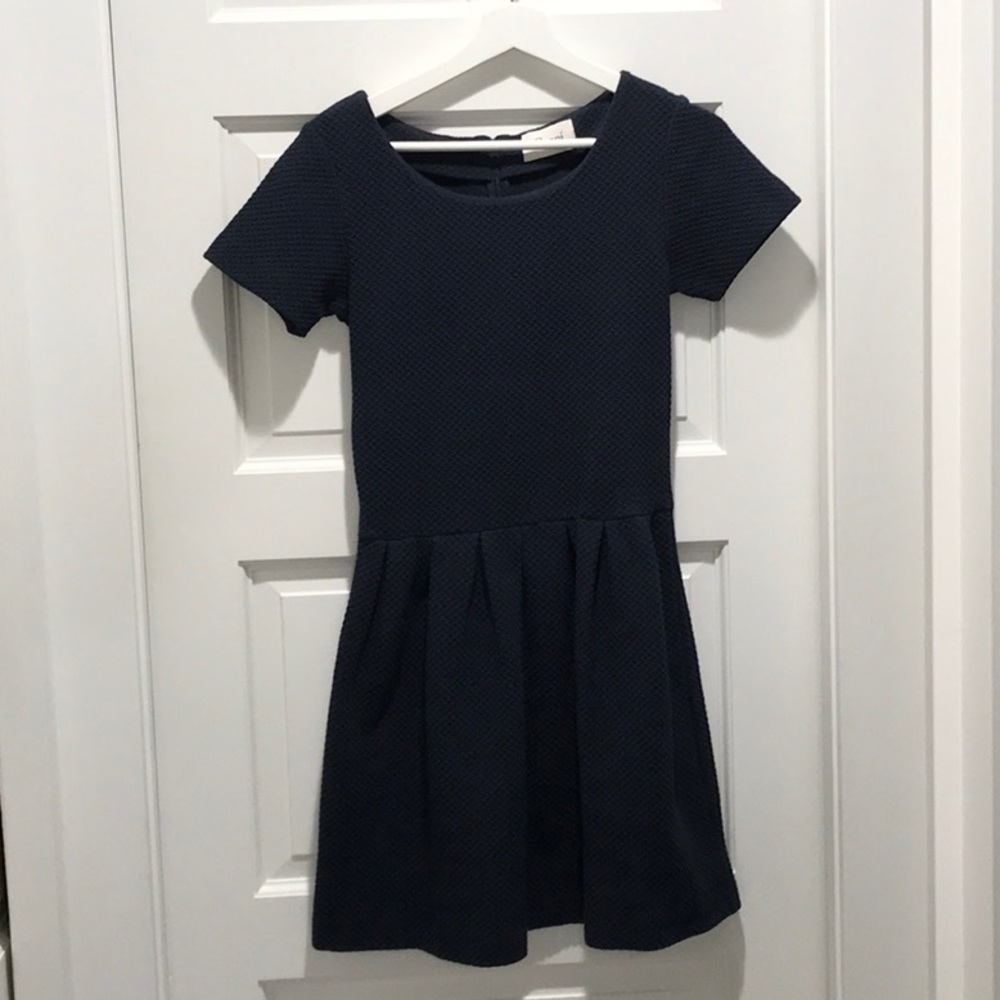 Ganni fit and flare Navy blue dress